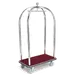 Forbes Industries 2522-SS Birdcage Luggage Cart w/ Carpeted Deck 1 image