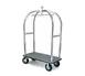 Forbes Industries 2528 Birdcage Luggage Cart w/ (2) Push Bars and Carpeted Deck 1 image