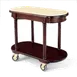 Forbes Industries 5526 Hardwood Service Cart w/ (2) Solid Wood Shelves, Avonite Top, Round Legs 1 image