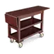 Forbes Industries 5529 Open Service Cart w/ (3) Wood Veneer Shelves, (2) Drop Leaves 1 image