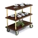 Forbes Industries 5530 Service Cart w/ (3) Wood Veneer Shelves 1 image