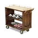 Forbes Industries 5557 Traditional Service Cart w/ (3) Shelves, Avonite Top 1 image
