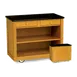 Forbes Industries 5566 Service Cart w/ 3-Sided Wood Veneer Cabinet, Avonite Top, (2) Drawers 1 image