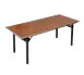 Forbes Industries 600-3072A 600 Series Folding Table, Rectangular, 30" x 72" x 30"H, Plywood Top with Walnut Stain & UV Polycoat 1 image