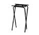 Forbes Industries 6850-EN Tray Stand – Steel, Black Frame & Black Polypropylene Straps, Black Finish, Waitstaff Service 1 image