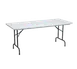 Forbes Industries PT1872-PL Polylite Training Folding Table, Rectangular 18" x 72" x 30"H, Polyethylene Surface, Steel Frame 1 image