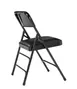 National Public Seating 1310 Nps® 1300 Series Premium Vinyl Upholstered Folding Chair - Caviar Black 2 image