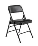 National Public Seating 1310 Nps® 1300 Series Premium Vinyl Upholstered Folding Chair - Caviar Black 1 image