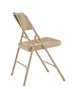 National Public Seating 201 200 Series Premium Double Hinge Beige Folding Chair (Pack of 4) 2 image