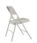 National Public Seating 202 200 Series Premium All-Steel Double Hinge Grey Folding Chair (Pack of 4) 2 image