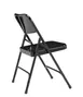 National Public Seating 210 200 Series Premium All-Steel Double Hinge Black Folding Chair (Pack of 4) 2 image