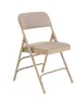 National Public Seating 2301 2300 Series Premium Folding Chair w/ Deluxe Fabric Upholstered Waterfall Seat and Contour Back - Pack of 4 1 image