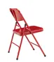National Public Seating 240 200 Series Premium All-Steel Double-Hinge Red Folding Chair (4-Pack) 2 image