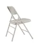 National Public Seating 200 Series Premium 302 Deluxe All-Steel Triple Brace Grey Folding Chair (4-Pack) 2 image