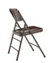 National Public Seating 303 200 Series Premium Deluxe All-Steel Triple Brace Brown Folding Chair (4-Pack) 2 image
