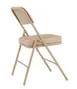 National Public Seating 3201 NPS 3200 Series Premium 2-Inch Vinyl Upholstered Double Hinge French Beige Folding Chair (Pack of 2) 2 image
