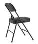 National Public Seating 3210 NPS® 3200 Series Premium Black Vinyl Upholstered Double Hinge Folding Chair (Pack of 2) 2 image