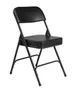 National Public Seating 3210 NPS® 3200 Series Premium Black Vinyl Upholstered Double Hinge Folding Chair (Pack of 2) 1 image