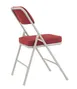 National Public Seating 3218 NPS® 3200 Series Premium 2-inch Fabric Upholstered Double Hinge New Burgundy Folding Chair (Pack of 2) 2 image