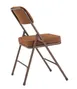 National Public Seating 3219 NPS® 3200 Series Premium 2-inch Fabric Upholstered Double Hinge Antique Gold Folding Chair (Pack of 2) 2 image