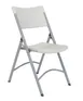 National Public Seating 602 NPS 600 Series Heavy Duty Speckled Grey Plastic  Folding Chair (Pack of 4) 1 image