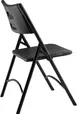 National Public Seating 610 NPS 600 Series Heavy Duty Black Plastic Folding Chair, (Pack of 4) 2 image