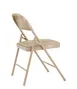 National Public Seating 951 Basics by NPS 900 Series Beige Vinyl Padded Steel Folding Chair (Pack of 4) 2 image