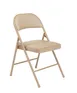 National Public Seating 951 Basics by NPS 900 Series Beige Vinyl Padded Steel Folding Chair (Pack of 4) 1 image
