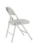 National Public Seating 952 Basics by NPS 900 Series Grey Vinyl Padded Steel Folding Chair (Pack of 4) 2 image
