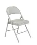 National Public Seating 952 Basics by NPS 900 Series Grey Vinyl Padded Steel Folding Chair (Pack of 4) 1 image