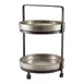 Steelite GWPRS2205 Two‑Tier Stand, 8.0" x 8.5" x 12.0" Black Metal Base, 9"‑12" Height - 4/Case 1 image