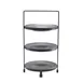 Steelite GWPRS3205 - 3‑Tier Display Stand, 8" X 8.5" X 15" Black Metal, 13‑16" Height, - 4/Case 1 image