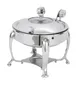 Spring USA 2472-6/28 Mini Server, 10.5" Dia x 5.75" H, 1.9 Qt Steel Dish, Cover, Induction Ready 1 image