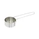 Winco MCPL-050C Measuring Cup, 1/2-Cup, 6" Wire Handle, Stainless Steel 1 image
