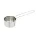 Winco MCPL-075C Measuring Cup, 3/4-Cup, 6" Wire Handle, Stainless Steel 1 image