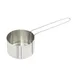 Winco MCPL-125C Measuring Cup, 1-1/4-Cup, 6" Wire Handle, Stainless Steel 1 image