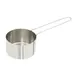 Winco MCPL-150C Measuring Cup, 1-1/2-Cup, 6" Wire Handle, Stainless Steel 1 image