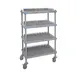 Quantum QPM243068PDR2 Millenia 4-Tier Mobile Drying Rack, 30"W x 24"D x 68"H, Gray Finish 1 image