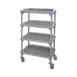 Quantum QPM244268PDR2 Millenia 4-Tier Mobile Drying Rack Unit, 42"W x 24"D x 68"H, Gray Finish 1 image