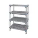 Quantum QPM244268WDR Millenia 4-Tier Mobile Drying Rack, 42W x 24D x 68H, Gray Finish 1 image