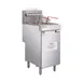 Hurakan HKN-FXF70 A/W 20" Floor Model Natural Gas Full Pot Fryer w/ 70 Lbs, 150.000 BTU 1 image