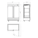 Hurakan HKN-GXE42F2C Two Solid Door Reach-In Freezer, Bottom Mounted, 41.9 cu. ft. 2 image