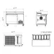 Hurakan HKN-PZ94R3  D/S 47" Refrigerated Pizza Prep Table, 2 Door, 6 X 1/3 Pans Capacity 2 image