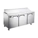 Hurakan HKN-SPT70R3E 70" Sandwich / Salad Prep Table, 3-Door, Fits (18) 1/6 Size Pans 1 image