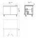 Hurakan HKN-UC60F2E 60" 2-Door Undercounter Freezer, Stainless Steel, 14.1 cu. ft. 2 image