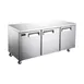Hurakan HKN-UC72F3 C/E/S 72" 3-Door Undercounter Freezer, Stainless Steel, 21 cu. ft. 1 image