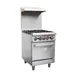 Hurakan HKN-XRFG24O4  A/W 24" Floor Commercial Gas Range w/ 4 Open Burners, 1 Oven, 151.000 BTU 1 image