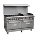 Hurakan HKN-XRFG60O6G24 A/W 60" Floor Commercial Gas Range w/ 6 Burners and 24" Griddle 1 image