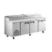 Hurakan HKN-PZ93R3 E/S 92" Refrigerated Pizza Prep Table, 3-Door, 12 X 1/3 Pans Capacity 1 image