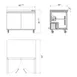 Hurakan HKN-UC61R2S 60" 2-Door Undercounter Refrigerator, Stainless Steel, 17.2 cu. ft. 2 image